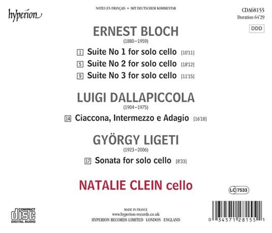 Musica per violoncello - CD Audio di Natalie Clein - 2
