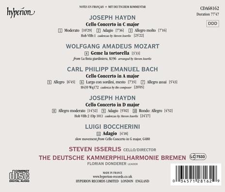 Concerti per Violoncello - CD Audio di Carl Philipp Emanuel Bach,Franz Joseph Haydn,Steven Isserlis,Deutsche Kammerphilharmonie - 2