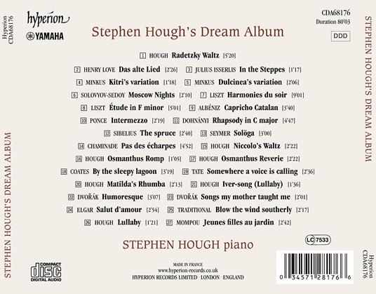 Stephen Hough's Dream Album - CD Audio di Stephen Hough - 2