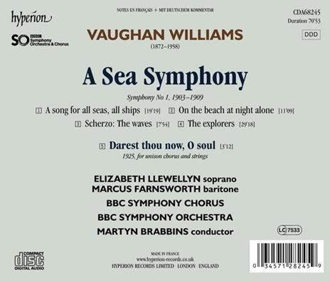 A Sea Symphony - CD Audio di Ralph Vaughan Williams - 2
