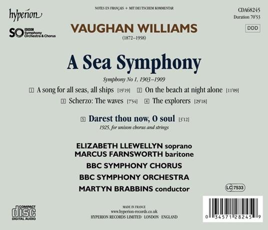 A Sea Symphony - CD Audio di Ralph Vaughan Williams - 2