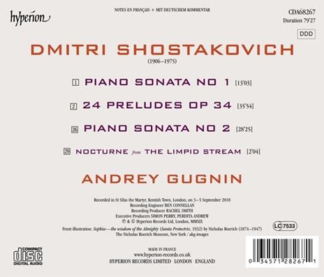 24 Preludi - Sonate n.1, n.2 - CD Audio di Dmitri Shostakovich,Andrei Gugnin - 2