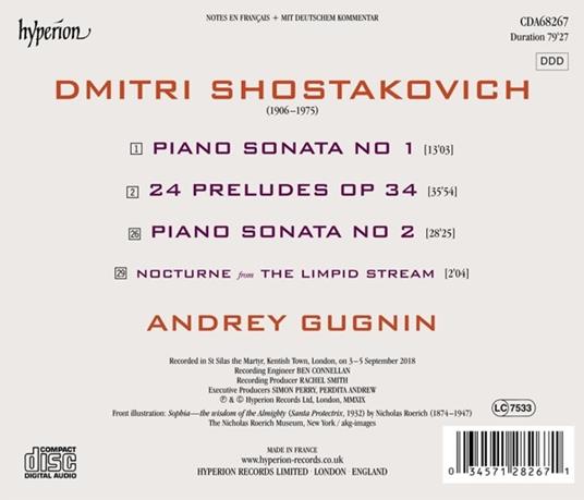 24 Preludi - Sonate n.1, n.2 - CD Audio di Dmitri Shostakovich,Andrei Gugnin - 2