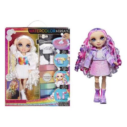 Bambola RAINBOW HIGH WaterColor & Create Doll Purple Eyes h.28cm 507581