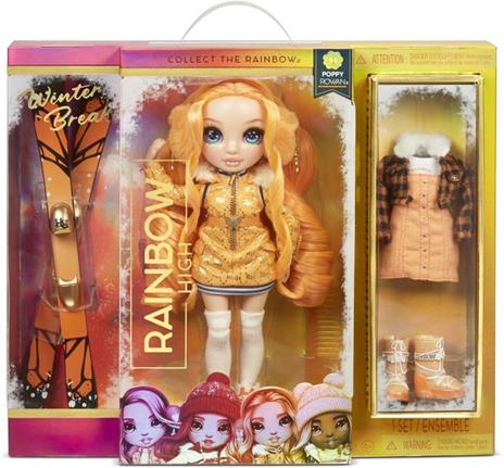 Rainbow High Winter Break Fashion Doll- Poppy Rowan (Orange) - 5