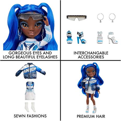 Rainbow High CORE Fashion Doll- Coco Vanderbalt (Cobalt) - 5
