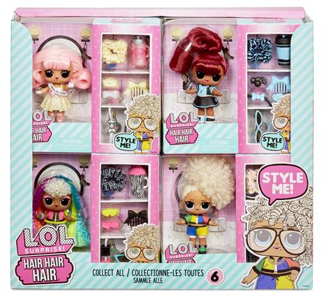 Lol surprise hair hair hair tots bambola con acconciature personalizzate e 10 sorprese tra cui vestito, scarpe, accessori e altro - 2