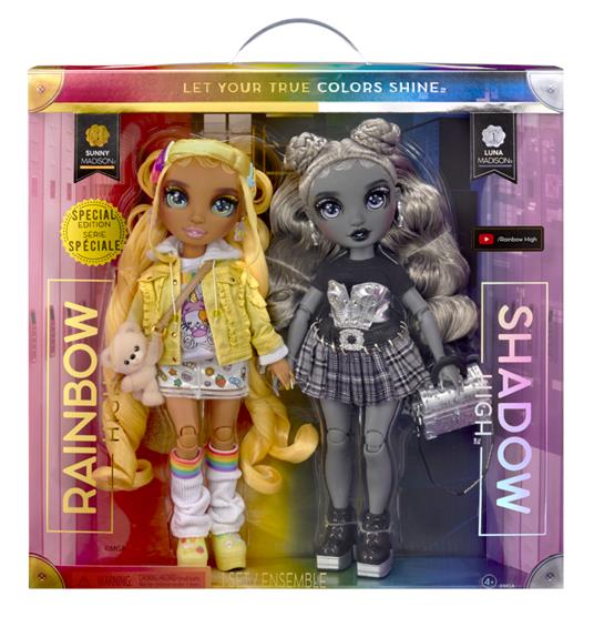 Rainbow high shadow high edizione speciale gemelle madison – confezione da  2 bambole alla moda con outfit - Rainbow High - Casa delle bambole e  Playset - Giocattoli