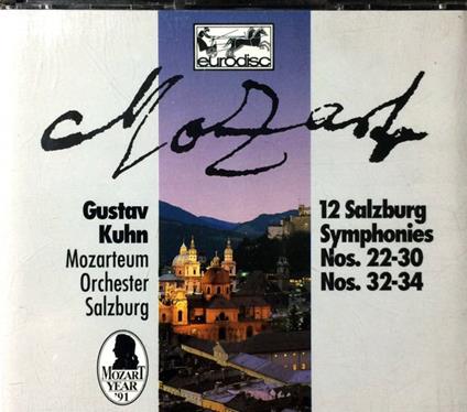 12 Salzburg Symphonies - CD Audio di Wolfgang Amadeus Mozart,Gustav Kuhn