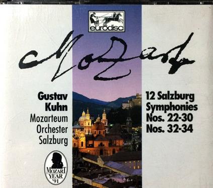 12 Salzburg Symphonies - CD Audio di Wolfgang Amadeus Mozart,Gustav Kuhn