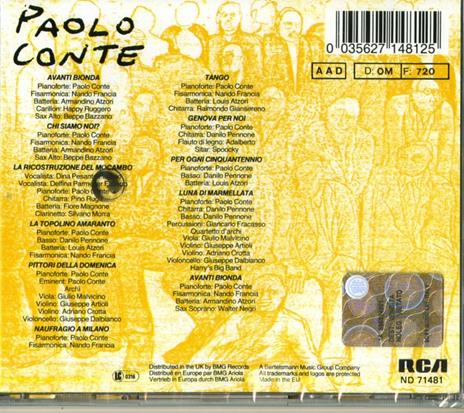 Paolo Conte - CD Audio di Paolo Conte - 2