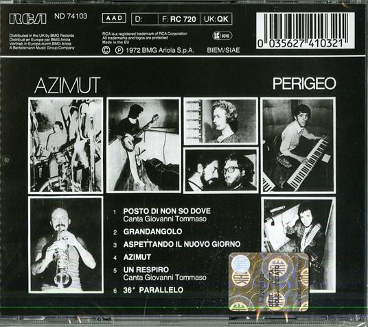 Azimut - CD Audio di Perigeo - 2