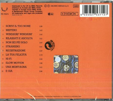 E già - CD Audio di Lucio Battisti - 2