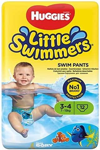 Little Swimmers Pannolini Neonato Taglia 3-4 anni per Mare o Piscina confezione da 12 Pz