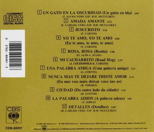 Un Gato En La Oscuridad - CD Audio di Roberto Carlos - 2