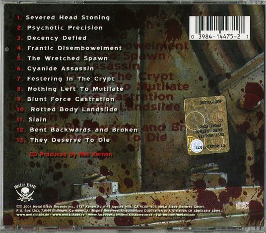 The Wretched Spawn - CD Audio di Cannibal Corpse - 2