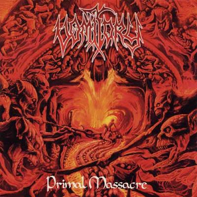 Primal Massacre (Red Black Marble Vinyl) - Vinile LP di Vomitory