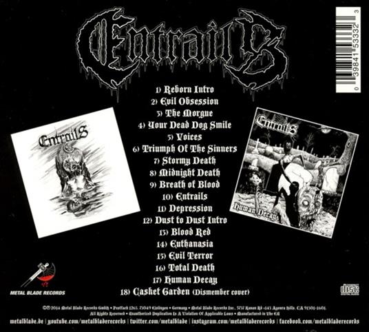 Resurrected from the Grave - CD Audio di Entrails - 2