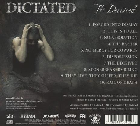 The Deceived (Digipack) - CD Audio di Dictated - 2