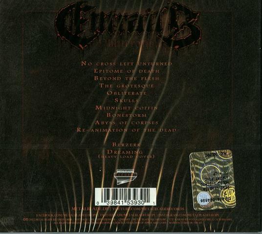 Obliteration (Digipack Limited Edition) - CD Audio di Entrails - 2