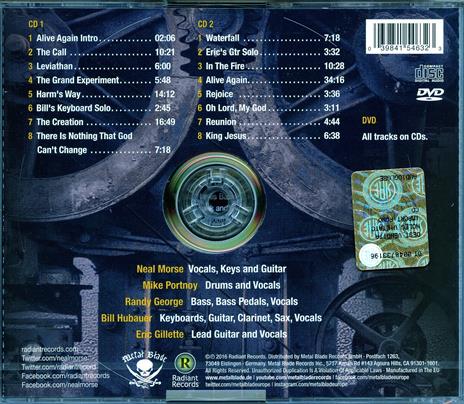 Alive Again (Digipack) - CD Audio + DVD di Neal Morse - 2
