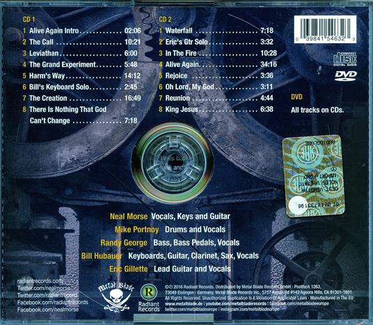 Alive Again (Digipack) - CD Audio + DVD di Neal Morse - 2