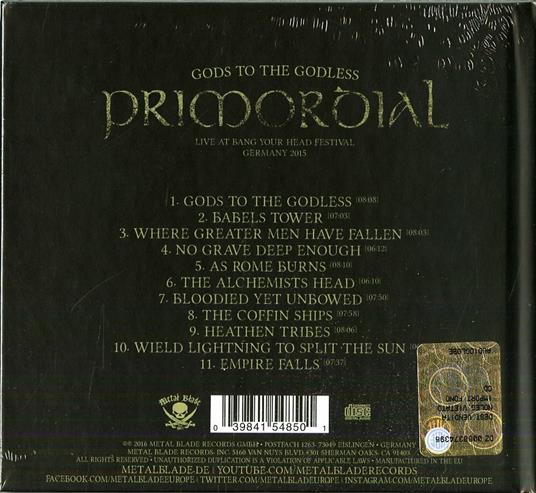 Gods to the Godless (Digibook) - CD Audio di Primordial - 2