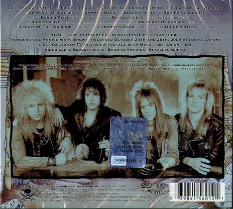 Thundersteel 30th - CD Audio + DVD di Riot - 2
