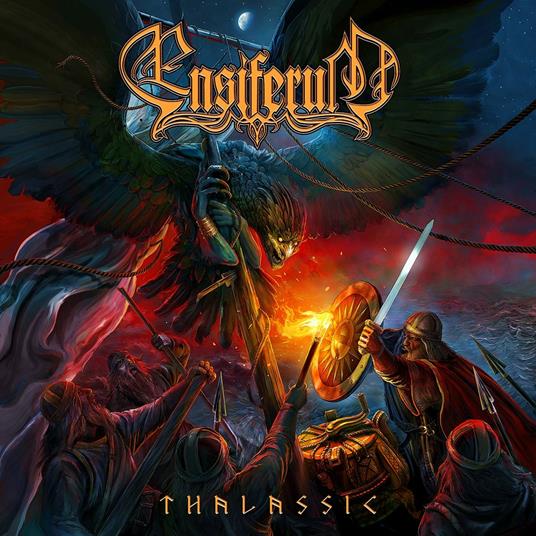 Thalassic (Red Black Marble Vinyl) - Vinile LP di Ensiferum