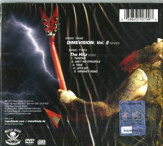 Dimevision vol.2. Roll with it or Get Rolled Over (Digipack) - CD Audio + DVD di Dimebag Darrell - 2
