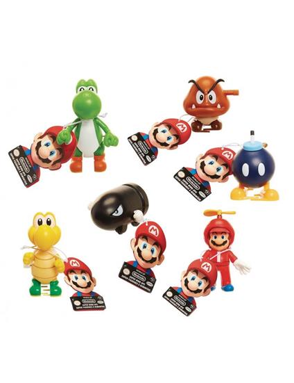 Nintendo: Jakks - Super Mario - Mario Wind Up (Giocattoli A Molla) (Assortimento)