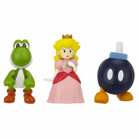 Mario Figures Micro 3 Personaggi Serie 1 (Bob-Om,Peach,Yoshi) - 2