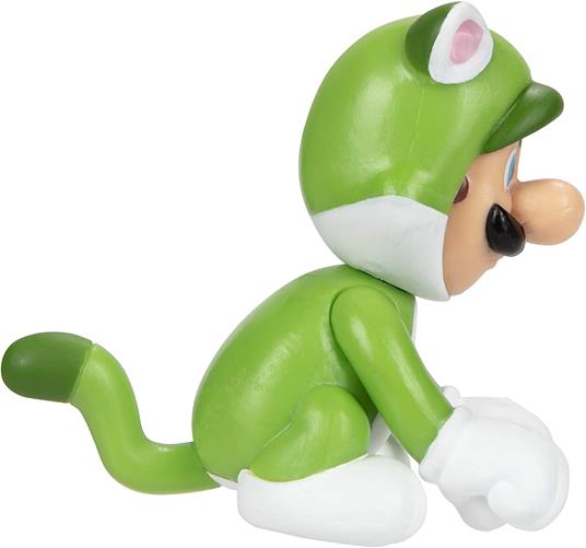 Nintendo Super Mario Cat Luigi Figura 6,5cm Jakks Pacific - 3