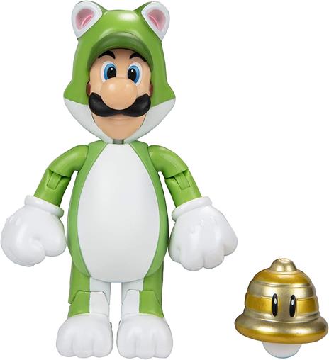 Nintendo Super Mario Cat Luigi Figura 10cm Jakks Pacific