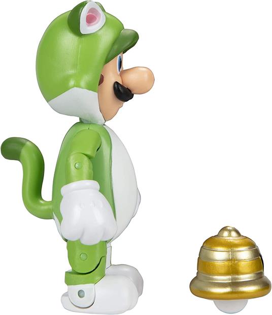 Nintendo Super Mario Cat Luigi Figura 10cm Jakks Pacific - 3