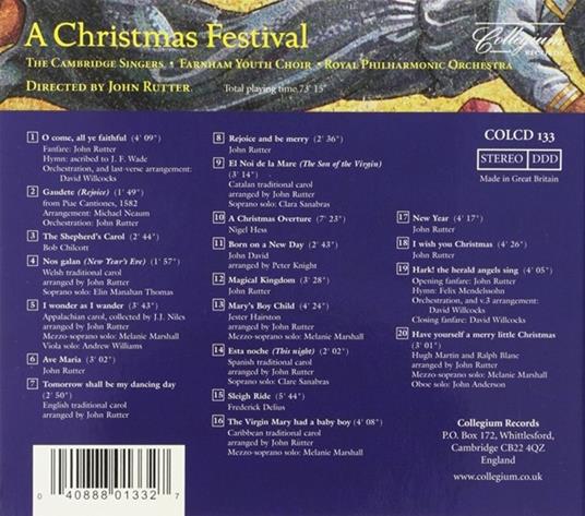 A Christmas Festival - CD Audio di John Rutter