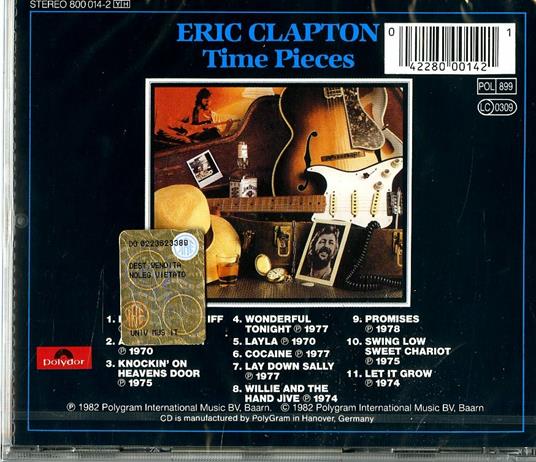 Timepieces: The Best - CD Audio di Eric Clapton - 2