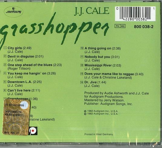 Grasshopper - CD Audio di J.J. Cale - 2