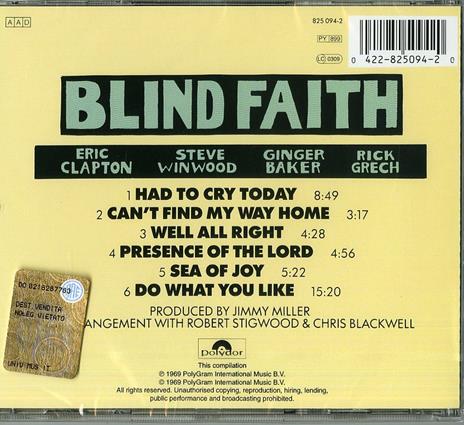 Blind Faith - CD Audio di Blind Faith - 2