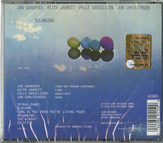 Belonging - CD Audio di Keith Jarrett,Jan Garbarek,Palle Danielsson,Jon Christensen - 2