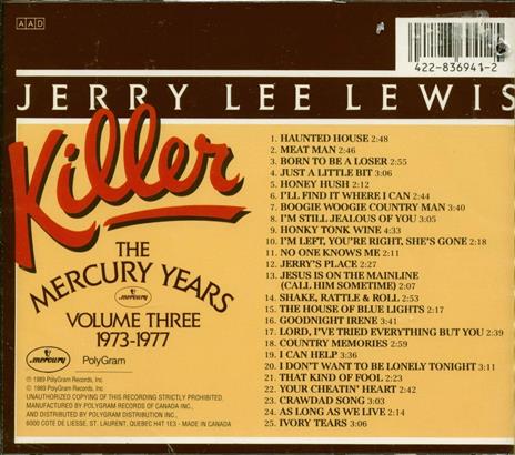 Killer Mercury Years 3 - CD Audio di Jerry Lee Lewis - 2