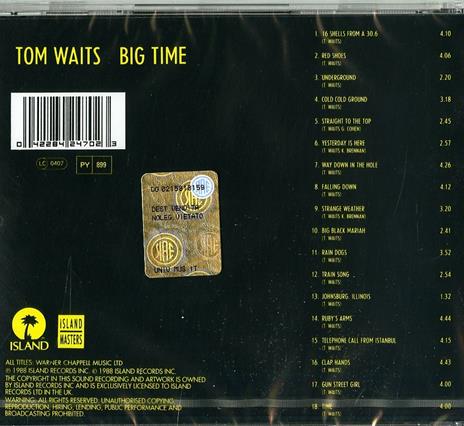Big Time - CD Audio di Tom Waits - 2