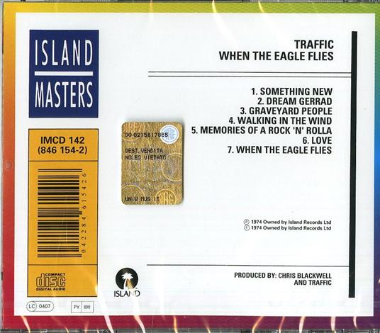 When the Eagle Flies - CD Audio di Traffic - 2