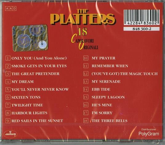 18 Capolavori originali - CD Audio di Platters - 2
