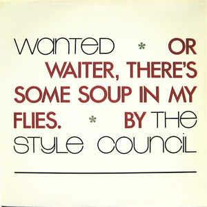 Wanted Or Waiter, There's Some Soup In My Flies - Vinile 7'' di Style Council