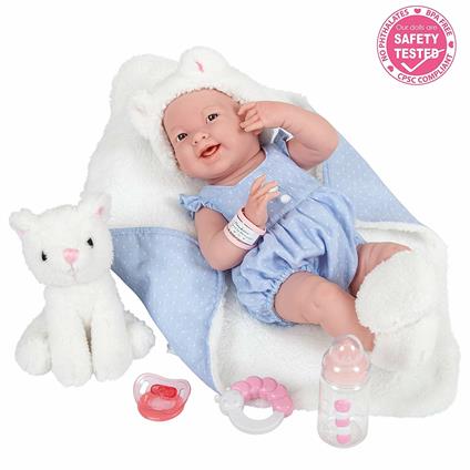 Jc Toys Jt40320. Neonato Blu Con Gattino Cm 43