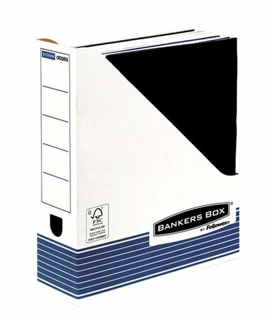 Fellowes 26301 scatola per la conservazione di documenti Carta Blu, Bianco - 2