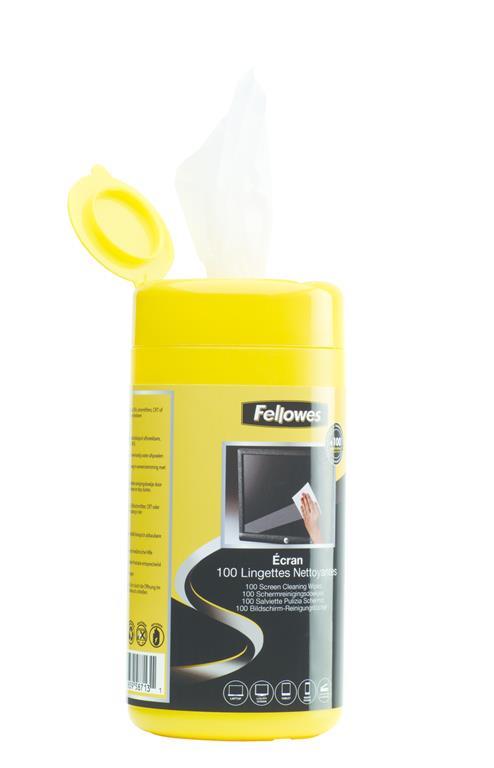 Fellowes 9970311 kit per la pulizia Panni umidi per la pulizia dell'apparecchiatura LCD/TFT/Plasma - 9