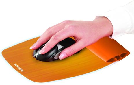 Fellowes 9362401 Arancione tappetino per mouse - 2