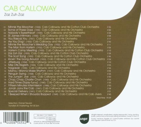 Zah Zuh Zah - CD Audio di Cab Calloway - 2